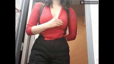 [DR] Super Hairy French Rubs Her Pussy