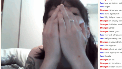 [Omegle] Tattooed Babe Bating Under Panties