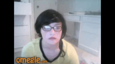 [Omegle] Busty Nerd Shows Ass & Spreads Cheeks