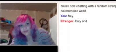 [Omegle] Violet Hair, Big Butt, Perfect Holes