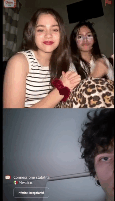 Omegle girl 1st time seeying BWC