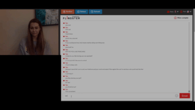 Omegle 10 – Blonde girl Lucky find part – 2