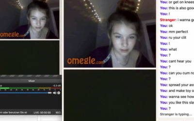 [Omegle] Cutie Shows Her Butthole