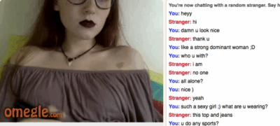 [Omegle] Cutie Shows Off Slim Body & Butt