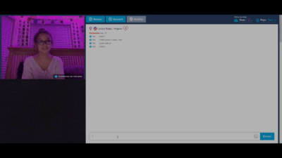 [Omegle🔊] Cute Teen Nerd Slays Her Wet Pussy