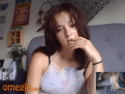 [Omegle🔊] Dildo Insertion Makes Her Moan