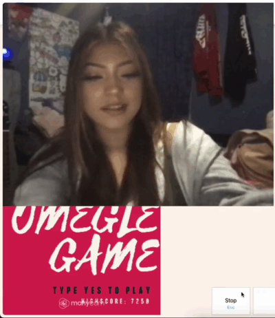 Teen Plays Omegle Game