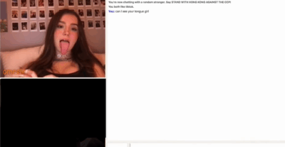 Slutty Spitty omegle teen on camera