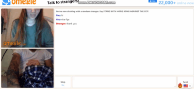 Omegle: girl knows what to do