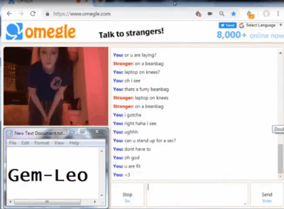 [Omegle/Gem-Leo] Amazing Bating Session