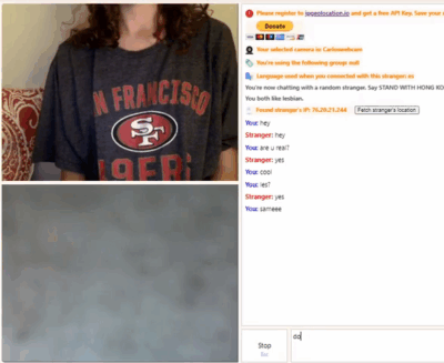 Omegle Girl Get’s slutty