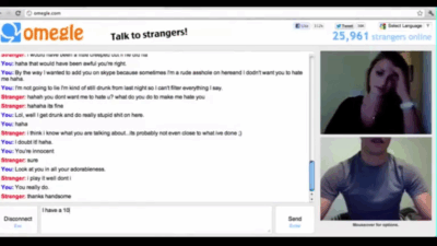 32DD big boobs girl in omegle