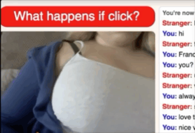 Omegle busty girl
