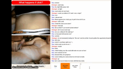 Omegle – Girl with a pair of perfect tits