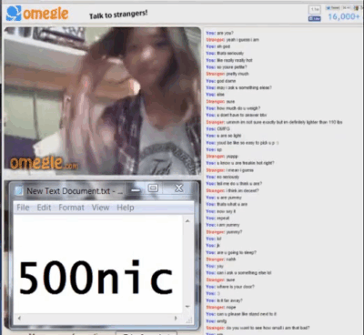 Omegle Worm 687 / Chat Fun