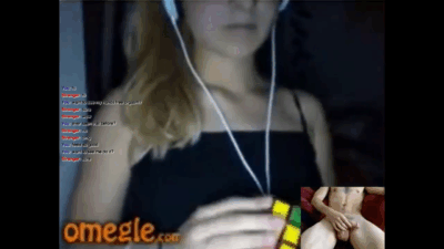 [Omegle] Cutie Gets Distracted From Rubik’s Cube