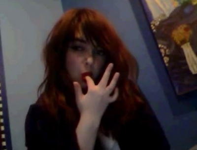 Redhead Flashes Big Round Juicy Milky Jugs