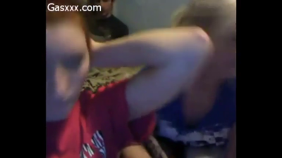 2 or more teen friends on webcam