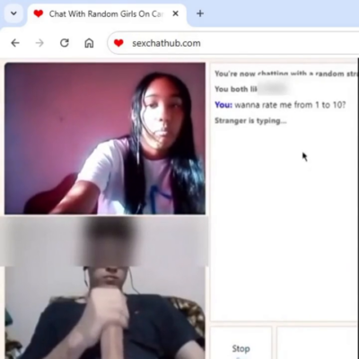 Young petite teen on random chat