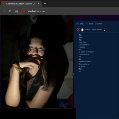 Chubby Mexican teen on random chat