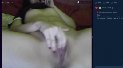 19 Flingster super horny babe bating moaning with