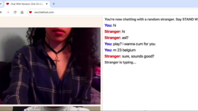 Busty 19 year old American teen on random chat