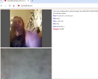 Cute teen me to cum on random chat