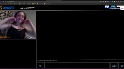 Omegle, dirty talking slut