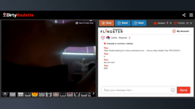 DirtyRoulette horny Serbian teasing her tits