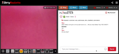 DirtyRoulette Submissive Brazilian slut peeing