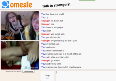 Two horny omegle girls want my cum