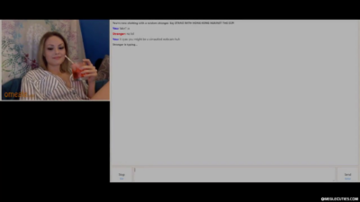 Omegle Teen Babe with Amazing Ass Masturbates