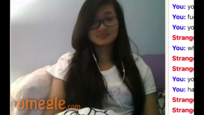 [Omegle] Asian undresses and bates